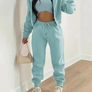 SHEIN Sky Blue Jogger Set